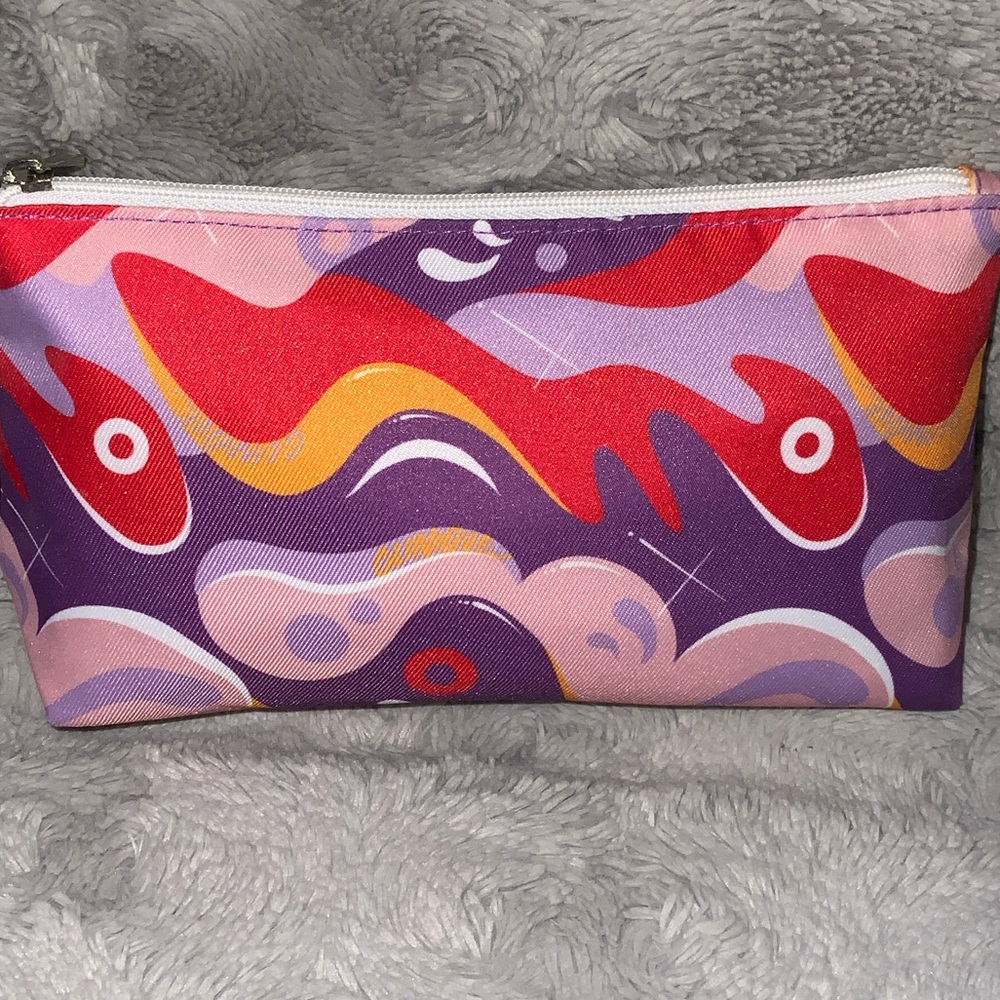 🌟Add-on🌟Clinique Colorful Abstract Pattern Pouch